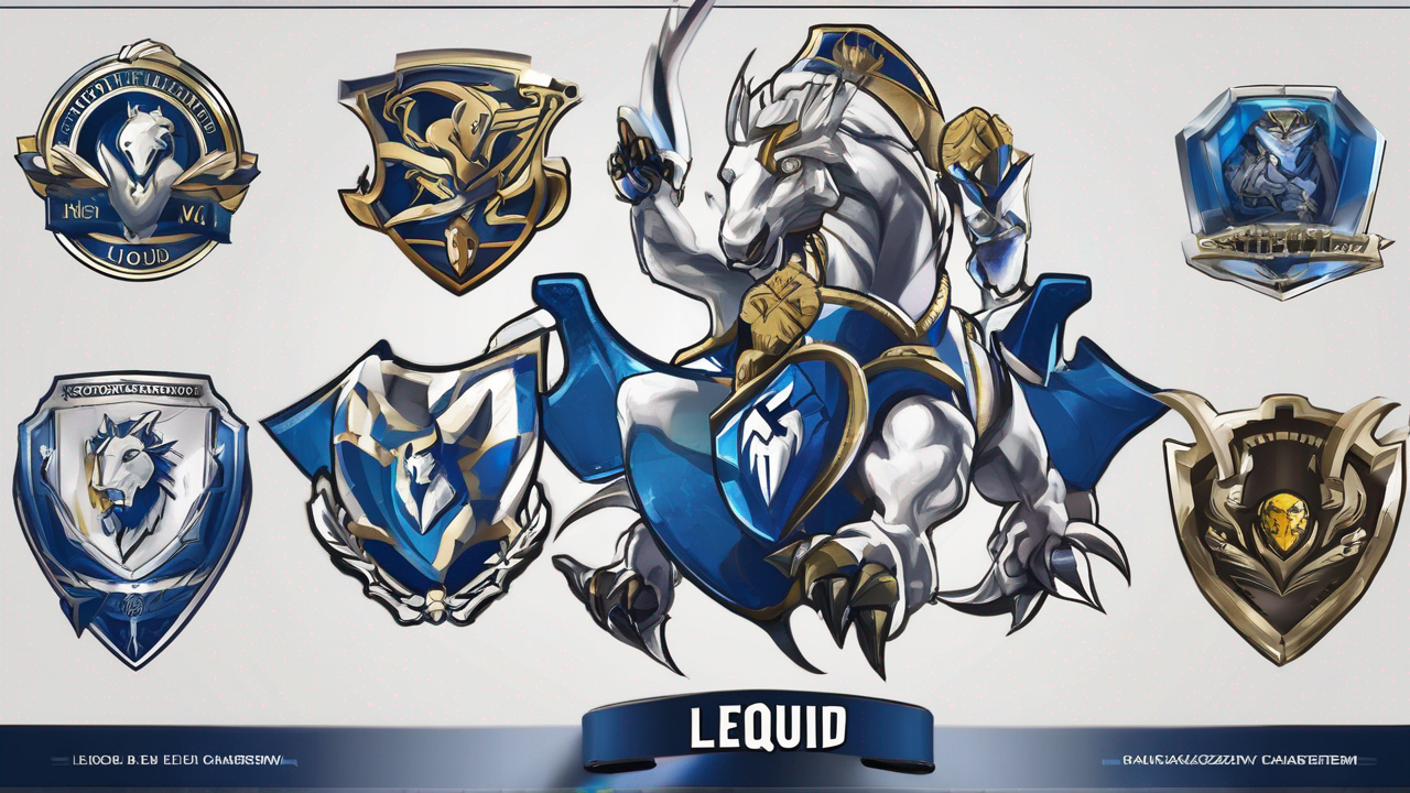 Logo Team Liquid - profesjonalnej drużyny e-sportowej z charakterystycznym niebieskim koniem