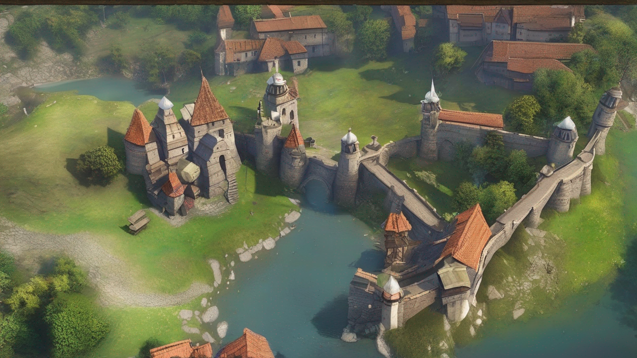 Panorama pola bitwy z Dota 2 z bohaterami przygotowującymi się do walki w mrocznym, mistycznym środowisku